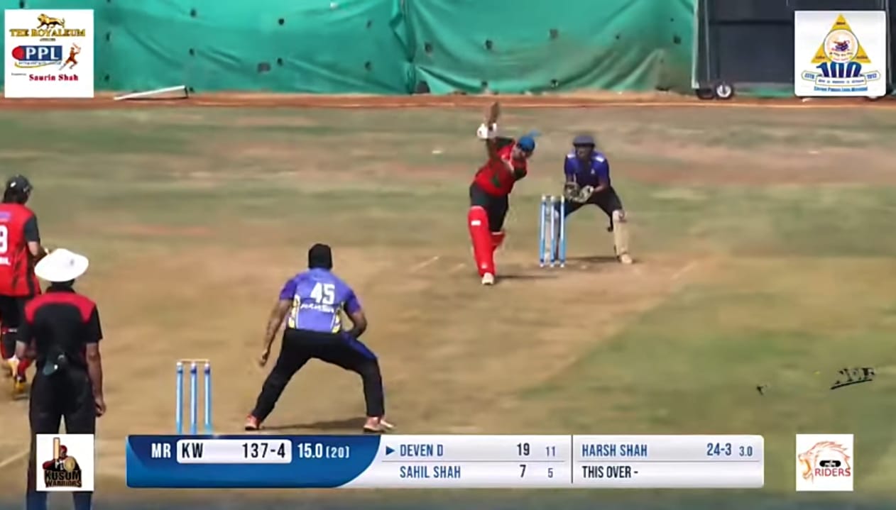 Deven Dhruva smashed 6 sixes in an over
